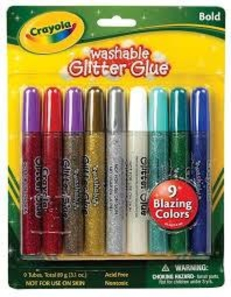 Рідкий клей з блискітками Crayola, 9 кольорів (69-3527) - Pampik - 2