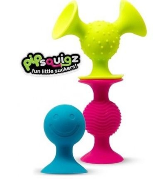 Брязкальця-присоски Fat Brain Toys Рipsquigz, 3 присоски - Pampik
