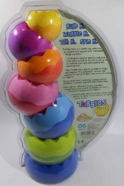 Пірамідка балансир Fat Brain Toys Tobbles Neo - Pampik - 5
