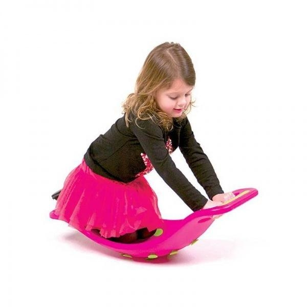 Дошка балансир на присосках Fat Brain ToysTeeter Popper Pink, рожевий - Pampik - 4