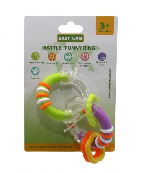 Брязкальце Baby Team Забавні колечка - Pampik - 2