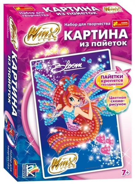 

Картина из пайеток Ранок Winx Блум (рус