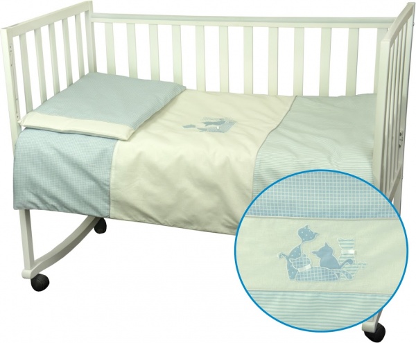 Комплект постільної білизни Руно Кошенята (932Кошенята_Блакитний) - Pampik