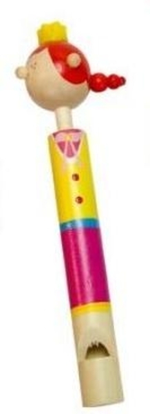 Свисток дерев'яний Bino Дівчинка, великий, 1 шт. - Pampik - 3