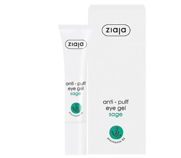 Гель Ziaja проти мішків під очима з екстрактом шавлії, 15 мл - Pampik