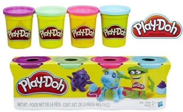 Набір пластиліну Hasbro Play-Doh Дімашні тварини, 4х112 г (B5517) - Pampik