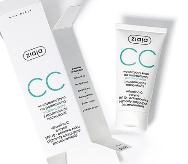 СС-крем Ziaja для чутливої ​​шкіри, 50 мл - Pampik