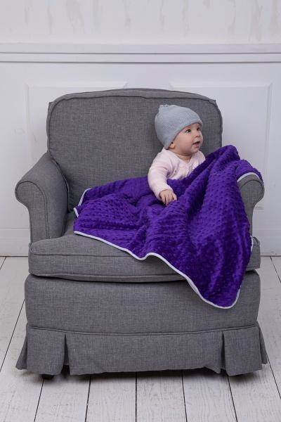 Покривало дитяче тепле Coo Coo, 75х100 см, фіолетовий (Соо14) - Pampik - 2