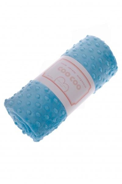 Покрывало детское теплое Coo Coo, 75х100 см, бирюзовый (Соо17) - Pampik