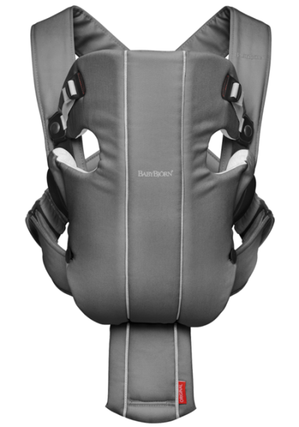 Рюкзак-кенгуру BabyBjorn Baby Carrier Original, Grey Cotton (023036) - Pampik
