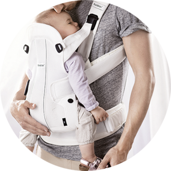 Рюкзак-кенгуру BabyBjorn Baby Carrier We Air Mesh, белый (92001) - Pampik - 2