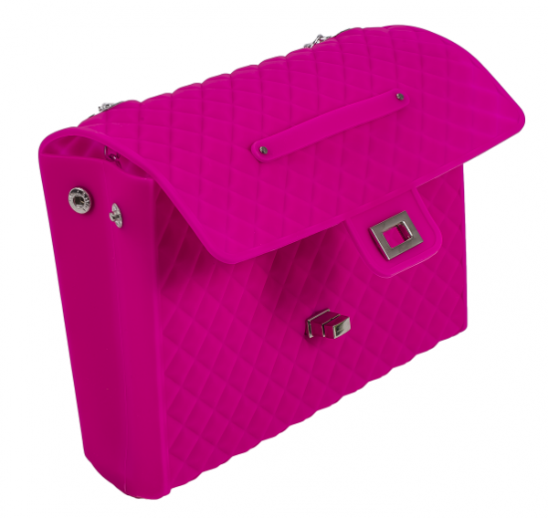 Сумка силиконовая Tinto, ярко-розовый - Pampik - 4