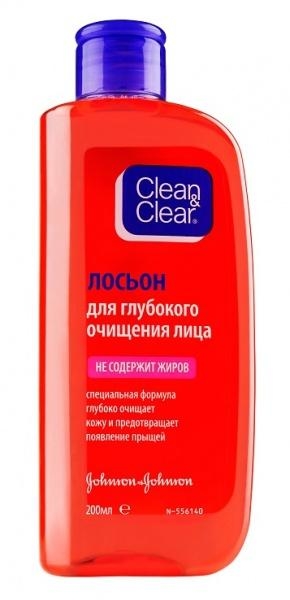 Лосьйон для глибокого очищення обличчя Clean & Clear, 200 мл - Pampik