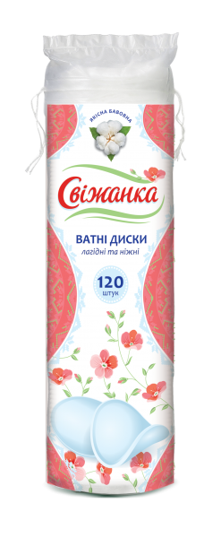 Ватные диски Свіжанка, 120 шт. - Pampik