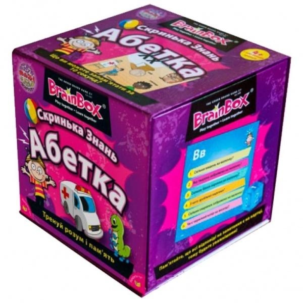 Настільна гра BrainBox Скринька Знань Азбука, укр. мова (98320) - Pampik