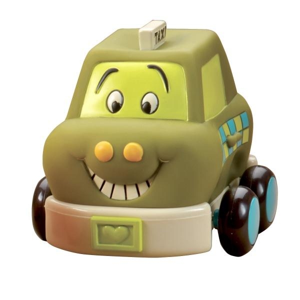 Ігровий набір Battat Кумедний автопарк, 4 гумові машинки-брязкальця, 40 см (BX1995Z) - Pampik - 3