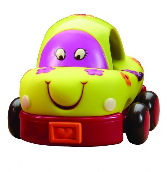 Ігровий набір Battat Кумедний автопарк, 4 гумові машинки-брязкальця, 40 см (BX1995Z) - Pampik - 6
