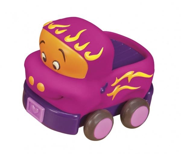 Ігровий набір Battat Кумедний автопарк, 4 гумові машинки-брязкальця, 40 см (BX1995Z) - Pampik - 4