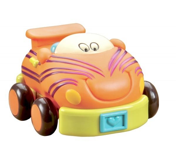 Ігровий набір Battat Кумедний автопарк, 4 гумові машинки-брязкальця, 40 см (BX1995Z) - Pampik - 5