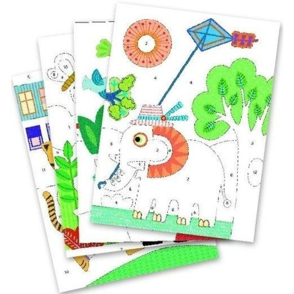 Набор для рисования цветным песком Djeco Прогулка (DJ08660) - Pampik - 3