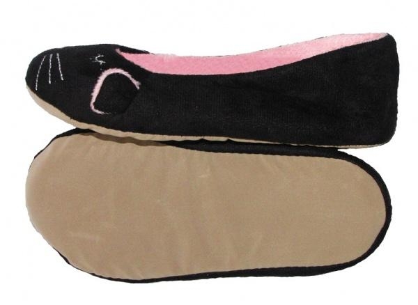 Капці-балетки YO! Котик, р.28-29, чорний (BL-18/28-29) - Pampik - 2