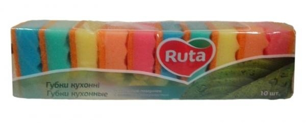 

Губки кухонные Ruta с волнистой поверхностью, 10 шт