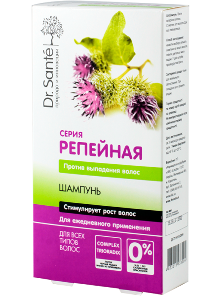 Шампунь Dr.Sante Репейная серия, 250 мл - Pampik