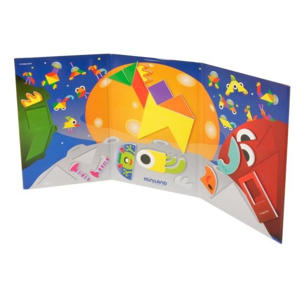 Гра-головоломка Miniland Танграм магнітний (31965) - Pampik