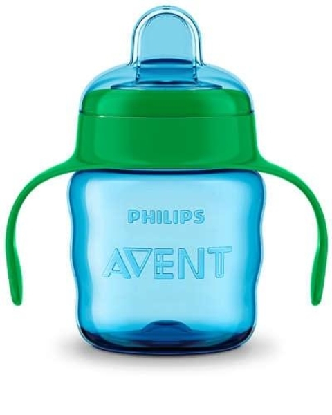 Чашка з м'яким носиком і ручками Philips Avent 6+, зелений, 200 мл (SCF551/00) - Pampik - 3