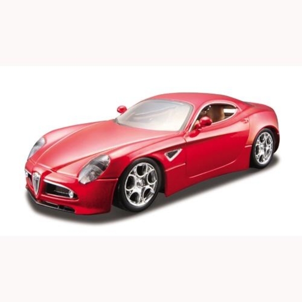 Автомодель Bburago Alfa 8C Competizione (2007) 1:32, красный металлик (18-43004) - Pampik - 2