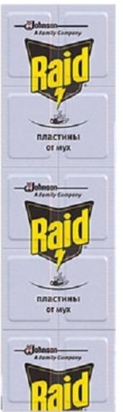 

Пластины Raid от мух для фумигатора, 10 шт