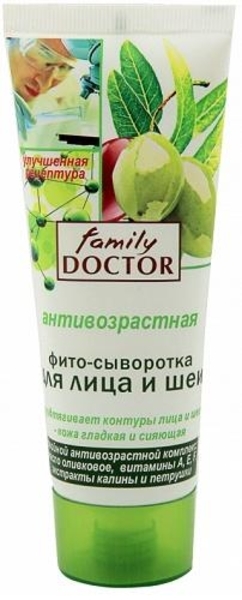 Фито-сыворотка для лица и шеи Family Doctor, Антивозрастная, 75 мл - Pampik