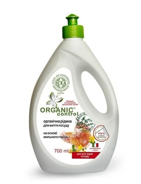 

Органическая жидкость для мытья посуды Organic Control на основе мыльного ореха, 700 мл