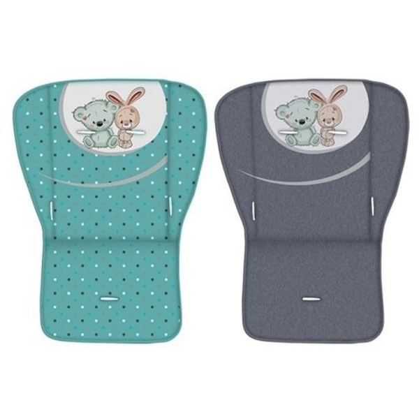 Прогулянкова коляска Lorelli (Bertoni) Twin Friends, зелений з сірим - Pampik - 3