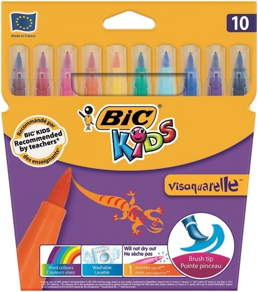 

Фломастеры BIC Kids Visaquarelle, 10 шт. (828964