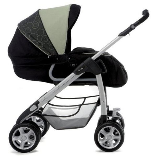 Коляска-трансформер Silver Cross Freeway Pistachio, чорний з зеленим - Pampik