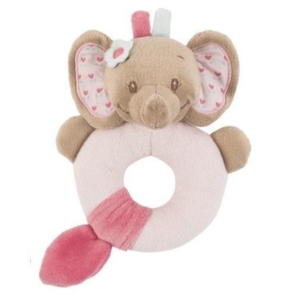 Брязкальце-кільце Nattou Слоник Розі (655149) - Pampik