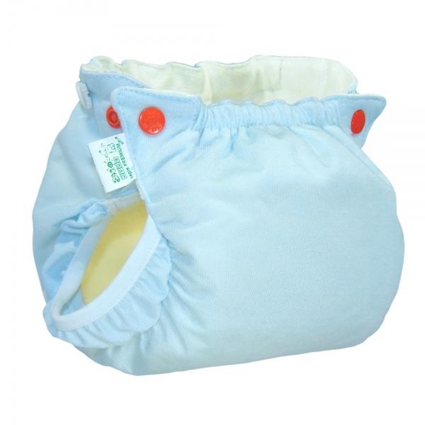 Підгузок трикотажний ЕКО ПУПС Active Premium з вкладишем Abso Maxi, 3-6 кг, блакитний (ТП3ВК4-1с) - Pampik