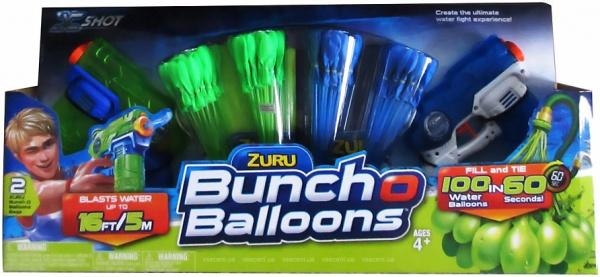Набір водних бластерів Zuru X-Shot Bunch O balloons, 2 види зброї (5601) - Pampik
