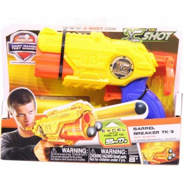 Скорострільний бластер Zuru X-Shot Excel 3 Barrel Shooter (36118) - Pampik