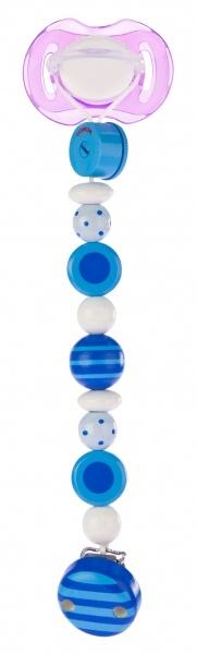 Ланцюжок для пустушки Heimess Сині смуги (732430) - Pampik - 5