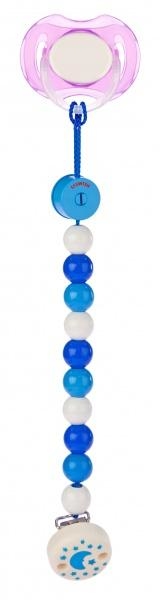 Цепочка для пустышки Heimess Синие бусинки (733900) - Pampik - 5