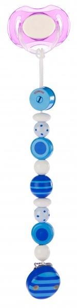 Ланцюжок для пустушки Heimess Сині смуги (732430) - Pampik - 6