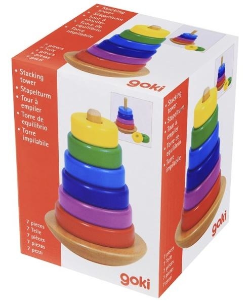 Пирамидка Goki Башня-неваляшка (58925) - Pampik - 4