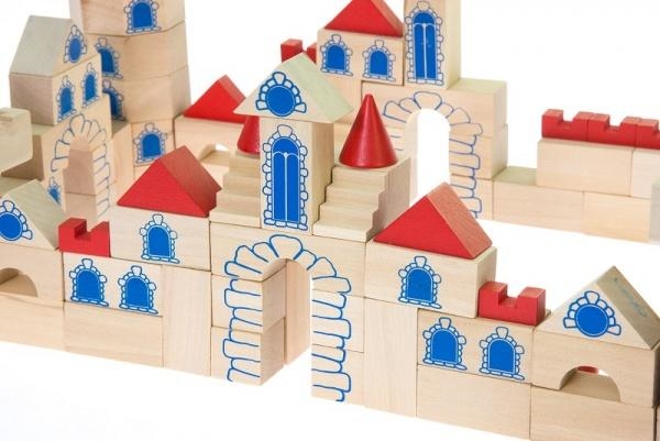 Конструктор дерев'яний Goki Замок, 145 деталей (58984) - Pampik - 2