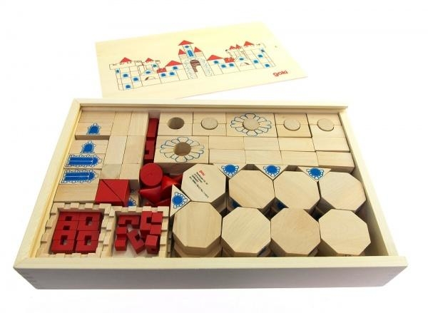 Конструктор дерев'яний Goki Замок, 145 деталей (58984) - Pampik - 4