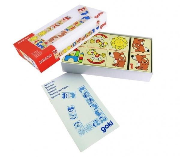 Настільна гра Goki Моє перше доміно, 28 деталей (56696) - Pampik - 5