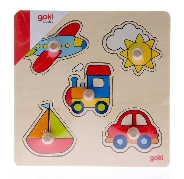 Пазл дерев'яний Goki Моя перша подорож (57547) - Pampik - 5