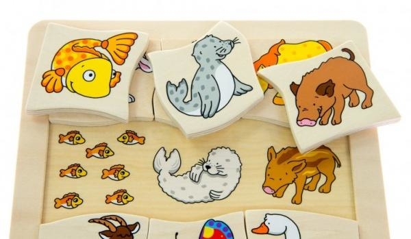 Розвиваюча гра Goki Хто чий (56879) - Pampik - 2