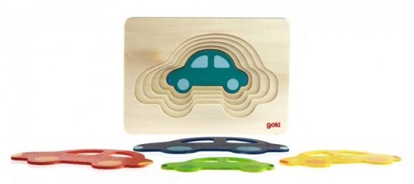 Развивающая игра Goki Разноцветные машинки (57485) - Pampik - 4